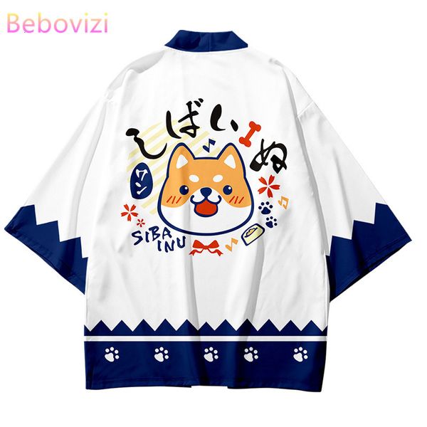 Vêtements ethniques grande taille XXS-6XL été lâche mode japonaise dessin animé Kawaii Kimono Streetwear Cardigan Robe femmes hommes Haori haut Yukata 230331