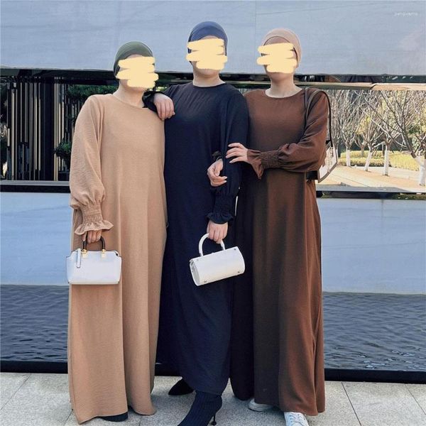 Vêtements ethniques Vêtements ethniques Vêtement de prière Khimar Femmes modestes Musulman Hijab Lâche Abaya Maxi Robes Turquie Arabe Islam Kaftan Jilbab Robe Ramadan