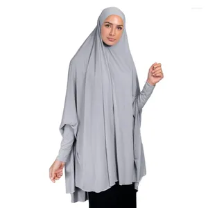 Etnische kleding Gebedskledingstuk Overhead Hijab Vrouwen Moslim Ramadan Abaya Khimar Volledige dekking Lange sluier Boerka Islamitische Jilbab Dubai Turkije