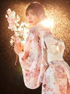 Vêtements ethniques Robe kimono imprimée Femme modifiée japonaise Yukata God Girl