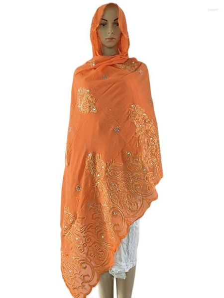 Vêtements ethniques Qualité de mousseline africaine Écharpe islamique Dubaï Ramadan Coton Hijab Luxury Turban extrêmement doux Wraps 220 110cm