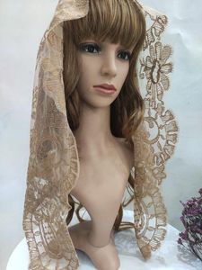 Etnische kleding Kwaliteit Lace Mantilla Wedding Veil Katholiek