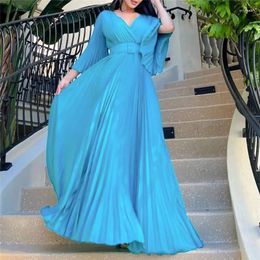 Etnische Kleding Ramadan Abaya Dubai Turkije Islam Arabisch Geplooide Afrikaanse Jurken Voor Vrouwen Moslim Jurk Robe Longue Arabe Femme Vestidos