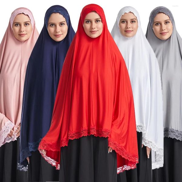 Ropa étnica Ramadán Abaya Mujeres musulmanas Hijab Largo Khimar Oración Ropa Cubierta completa Burqa Cabeza Bufanda Islámica Árabe Vestidos con capucha