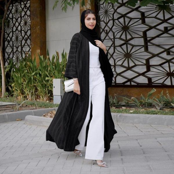 Vêtements ethniques Ramadan Vêtements Vintage Cardigan Top Long Femme Musulmane Tunique Manteau Mode Tricoté Saoudien Marocain Caftan Luxe 2024 Jilbaab