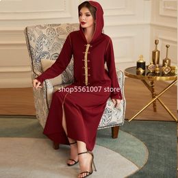 Vêtements ethniques Ramadan Dubaï Turquie Kaftan Hijab Muslim Dress Islam Robes africaines pour femmes Abaya Arabe Robe Musulman De Mode