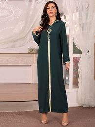 Etnische kleding Ramadan Eid Abaya Dubai Turkije Moslim hijab Lange jurk Islamitische kleding Afrikaanse jurken voor vrouwen Robe Musulmane Djellaba Femme 230529