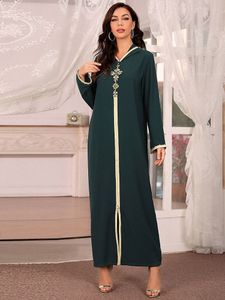 Vêtements Ethniques Ramadan Eid Abaya Dubaï Turquie Musulman Hijab Robe Longue Vêtements Islamiques Robes Africaines Pour Femmes Robe Musulmane Djellaba Femme 230721