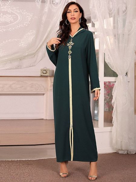 Vêtements Ethniques Ramadan Eid Abaya Dubaï Turquie Musulman Hijab Robe Longue Vêtements Islamiques Robes Africaines Pour Femmes Robe Musulmane Djellaba Femme 230529