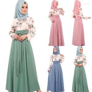 Vêtements ethniques Ramadan Eid Abaya Femme Femmes Musulmanes Robes Pour Le Bal Long Kaftan Panneaux Imprimer Prière Malaisien Robe Maxi Hijab Robe