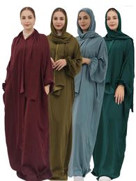 Ropa étnica Ramadán Eid Dubai Khimar Abaya Islam Muslim Modest Dress Ropa de oración Vestidos africanos para mujeres Rente Musulmane Femme