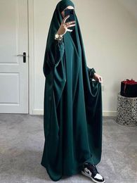 Etnische kleding Ramadan Eid Hooded Abaya Vrouwen Gebed kleding kleding Moslim Jilbab Losse lange jurk Abayas Dubai Turkije Islamitische kleding Djellaba Femme 230325