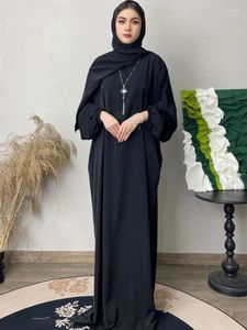 Etnische kleding Ramadan Eid Hoody Abaya Genaaid Hijab Sjaal Nida Jilbab Moslim Gebedsjurk Effen Abaya's voor vrouwen Kaftan Gewaad Islam Dubai