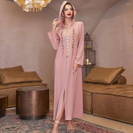 Etnische kleding Ramadan Eid Kaftans Dubai Abaya Arabische Turkije Islam Moslimjurk Abayas voor vrouwen gewaad Longue Musulmane Djellaba Femme