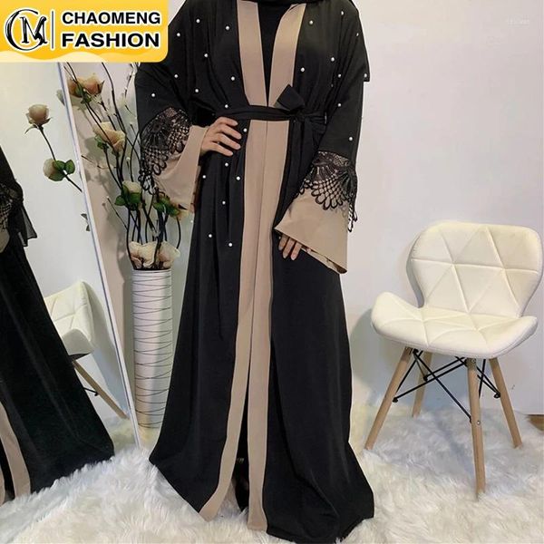 Vêtements ethniques Ramadan Eid Mubarak Abaya Dubaï Femme Luxe Gold Strass Robe musulmane Abayas Femmes Kaftan Islamique Africain Dashiki