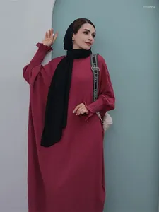 Vêtements ethniques Ramadan Eid Musulman Abaya Damen Dubaï Turquie Islam Abayas pour femmes Longue Maxi Robe modeste Kebaya Robe Femme Musulmane Kaftan