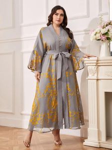 Vêtements ethniques Ramadan broderie Abaya pour femmes élégant Dubai Kaftan Muslim Dress Party Gown Arabe Robe Morocco Caftan Djellaba Eid