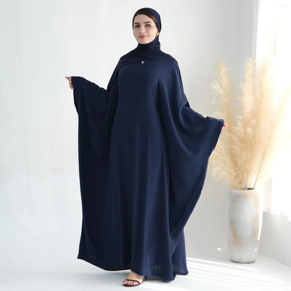 Vêtements ethniques Ramadan Hijab Abaya avec ceinture intérieure Arabie saoudite Turquie Islam robe musulmane Vêtements de prière Robes africaines pour femmes khimar