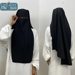 Vêtements ethniques Ramadan Islamic Muslim Muslim Femmes Veil Hijab Head Scarves Hijabs Caps Chapeau Scarf Turbans pour femme