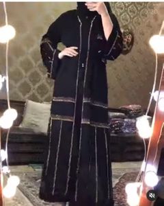 Vêtements ethniques Ramadan Kaftan Abaya Dubaï Turquie Islam Pakistan Robe longue musulmane Abayas pour femmes Caftan Marocain Robe Longue Femme
