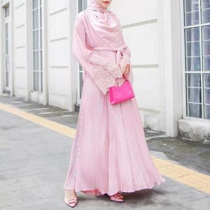 Vêtements ethniques Ramadan Kaftan Dubai Abaya Turquie Femmes musulmanes Hijab Dress Islam Caftan Marocain Robes de soirée Eid Mubarak Party Long