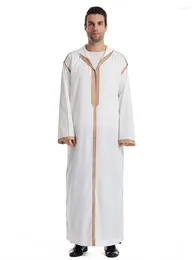Vêtements ethniques Ramadan Kebaya Abaya Turquie Islam Arabe Musulman Modeste Abayas pour vêtements de prière Hommes Thobe Robe Musulmane Hombre Caftan