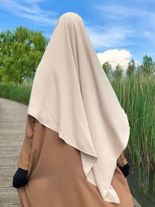 Vêtements ethniques Ramadan long Khimar avec voile femmes Hijab hauts sans manches vêtement de prière musulman Abaya Niqab foulard Jilbab vêtements islamiques 230721