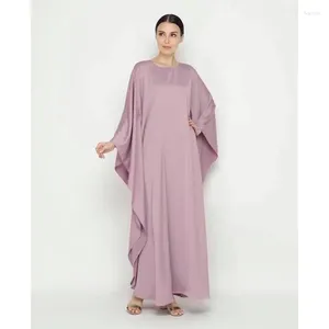 Vêtements ethniques Ramadan Lâche Abaya Batwing Sleeve One Piece Robe de prière musulmane Abayas pour femmes Dubaï Kaftan Hijab Robe Jilbab Islamique