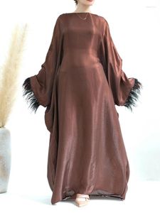 Ropa étnica Ramadán suelto Abaya Dubai Turquía Abayas Vestidos africanos para mujeres Princesa brillante Manga Musulmana Hijab Vestido Islam Kaftan