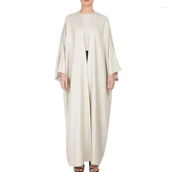Ropa étnica Ramadán Marroquí Caftan Mujer Elegante Abierto Abaya Cardigan Dubai Tallas grandes Vestidos islámicos sueltos Kaftan Femme Musulman Robe