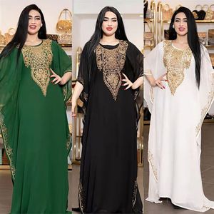 Vêtements Ethniques Ramadan Musulman Kaftan Abaya Robe Femmes Dubaï Robes Élégantes Tenues Africain En Mousseline De Soie Maxi Robe Boubou Robe Djellaba Femme 230721