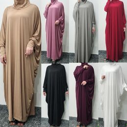 Etnische kleding Ramadan moslimgebed hijab kleding kledingstuk jilbab vrouwen caponed abaya full cover niqab islam dubai mode mantel 230324