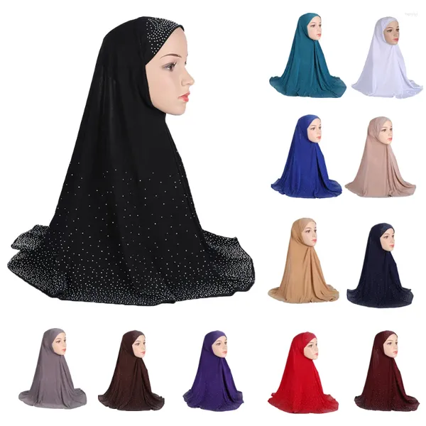 Vêtements ethniques Ramadan Femmes musulmanes One Piece Amira Hijab Écharpe Pull sur Foulard Prêt à l'emploi Châle instantané Khimar Burqa Niqab Turban 70