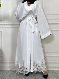 Ropa étnica Ramadán Abierto Kimono Cardigan Abaya Dubai Árabe Turquía Islam Vestido musulmán Abayas para mujeres Caftan Marocain Robe Musulmane