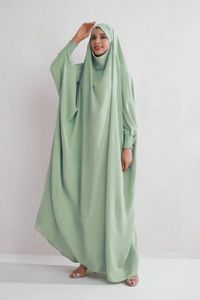 Vêtements ethniques Ramadan Prière Vêtement Femmes Robe musulmane Kimono Khimar Hijab Solide Kaftan Abaya Turquie Jilbab Dubaï Robe longue Eid Islam