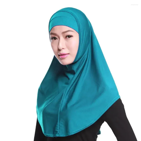 Vêtements ethniques Ramadan Femmes Musulmanes Tirez sur Prêt à porter Hijab instantané avec capuchon intérieur Bonnet Bonnet Chapeau arabe islamique Turban Châle Headwrap