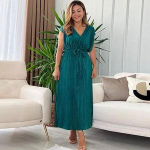 Vêtements ethniques Robe Africaine Femme Africaine Longues Robes Maxi Pour Femmes Dashiki Tenues Plissées Marocaine Kaftan Dubaï Mode Musulmane Abaya