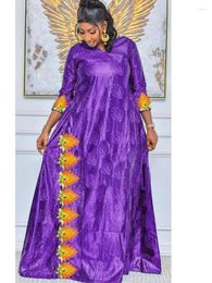 Vêtements ethniques Robe Bazin Riche Brode portable tout au long des quatre saisons Africaine robes de soirée robes de mariée pour femmes