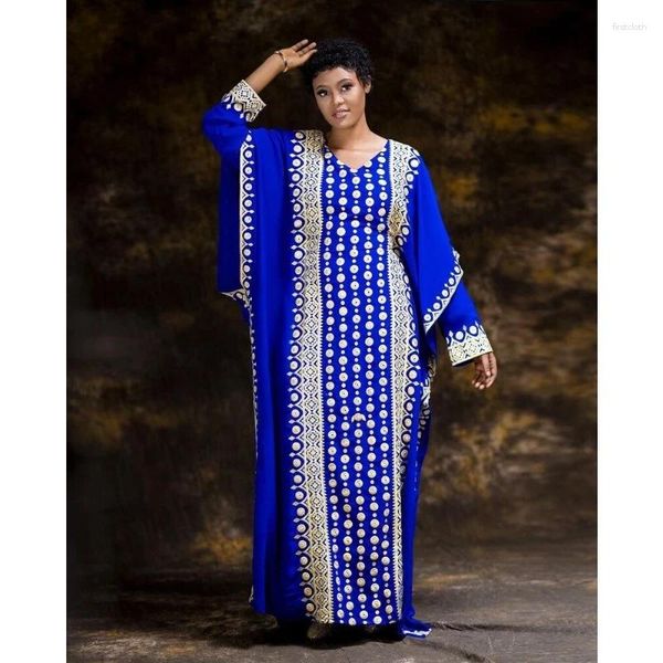 Vêtements ethniques bleu royal marocain dubai kaftans farasha robe abaya africaine