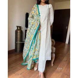 Vêtements ethniques Sarees Palazzo Kurta Dupatta Robe pour femmes indiennes Salwar Kameez Wedding Kurti Pen Setl2405