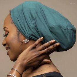 Vêtements ethniques Lignon satiné chimio capuche élastique pour femmes Turban bonnet dames dames chair Bonnet Islamic Hijab Headswear