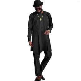 Vêtements ethniques Seaalp African Tenits for Men Dashiki Fashion Suit en deux pièces Sentilles tribales traditionnelles nigérianes