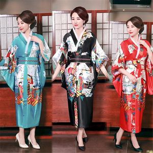 Vêtements ethniques Shanghai Story Kimono Yukata Robe de soirée Costume de cosplay japonais Floral Taille unique