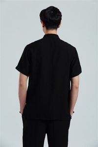 Vêtements ethniques Shanghai Story traditionnel chinois pour hommes Tai Chi chemise mâle Tangzhuang haut Kungfu homme