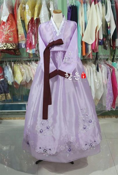 Ropa étnica Telas importadas de Corea del Sur / Los últimos trajes de escenario Hanbok mejorados de Corea