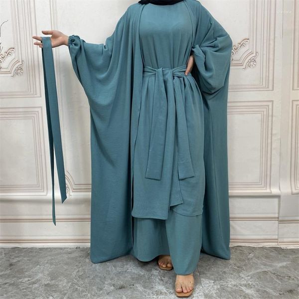 Vêtements ethniques printemps musulmans Abaya Femmes Kaftan Khimar Prayer Robe Eid Mubarak Ramadan Dress Islamic Abayas Dubai Black