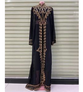 Vêtements ethniques Style Africain Femmes Maxi Robe Dashiki Kaftan Robe Mode Paillettes Musulman Ouvert Abaya Dubaï Robes de Soirée 230424