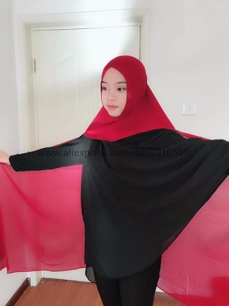 Vêtements ethniques Style Bandanas Modal Crossover Mode Arabe Écharpe Musulman Hijab Islamique Foulard Une Pièce