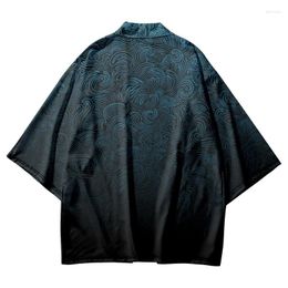 Etnische kleding zomer Aziatische streetwear print kimono en shorts mannen dames yukata kleding vestelijk shirt Japans gewaad haori kimonos