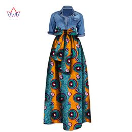 Ropa étnica Verano Mujer Falda larga larga para mujer Africana Dashiki Bazin Riche Falda con cinturón Damas Tallas grandes Streetwear sin top Wy1036 230419